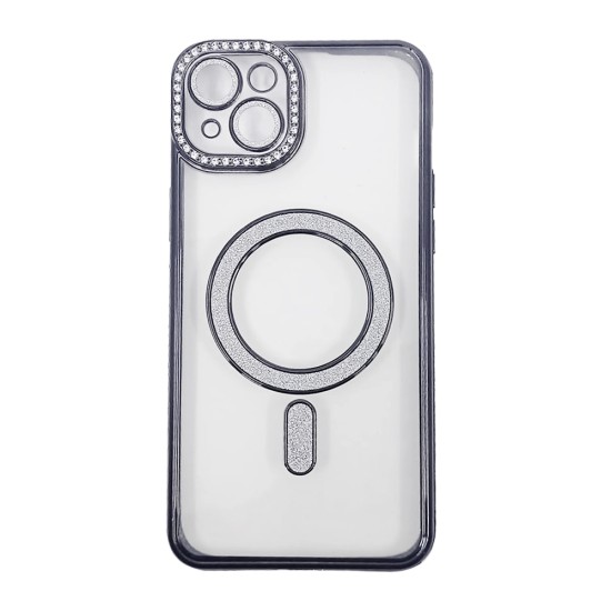 Magnetic Case with Camera Lens for Apple iPhone 15 Plus Black Magnetic Case with Camera Lens for Apple iPhone 15 Plus Black